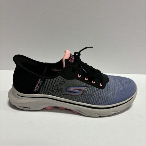 Skechers Shoes - Skechers Women’s Go Walk 7, Black/Multi Slip-On Shoes, Size 9.5 M
